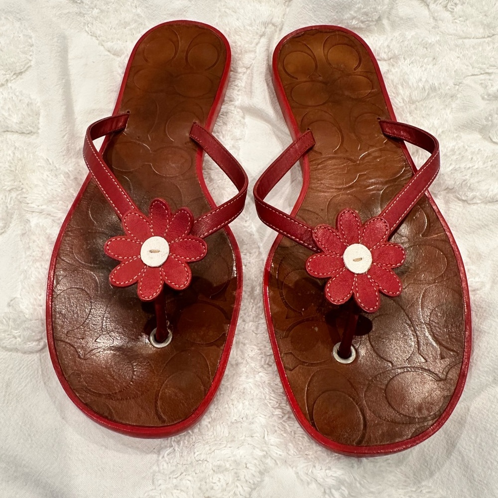 Coach Daisy leather Sandals - Picture 5 of 13